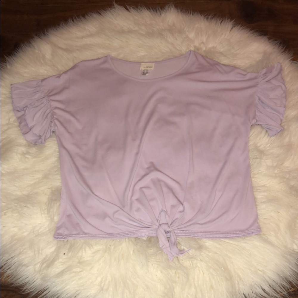 Ruffle sleeve blouse